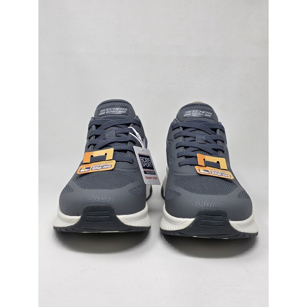 SKECHERS Slip-ins BOBS Size 10 Mens Sport Squad Chaos 4 Shoes Gray 118423 New - Picture 8 of 9
